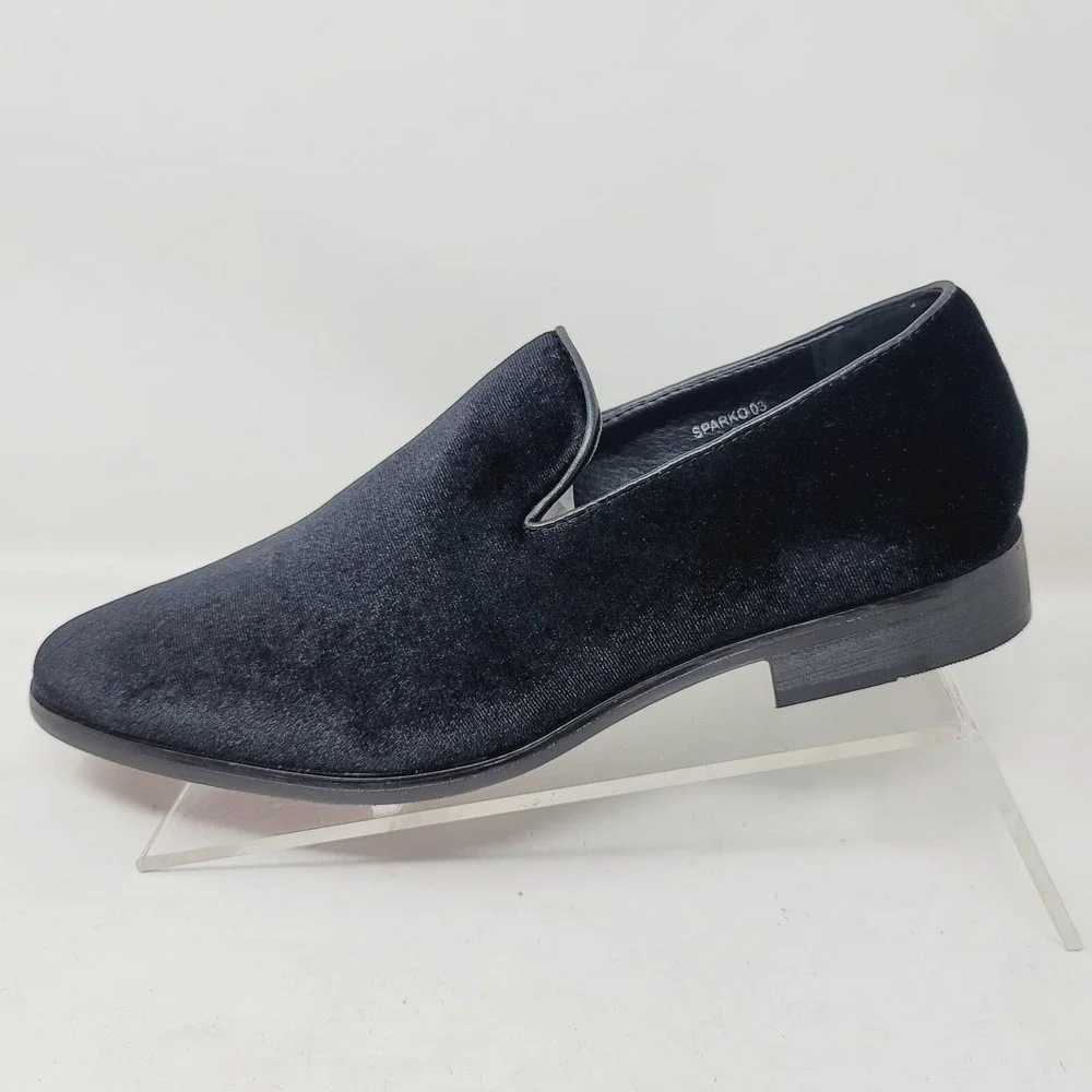 Alberto Fellini‎ Men's Loafers Sz 9 M Sparko 03 Dress Shoes Black Almond Toe